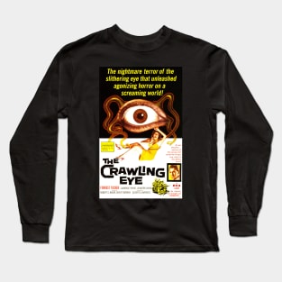 Classic Science Fiction Movie Poster - The Crawling Eye Long Sleeve T-Shirt